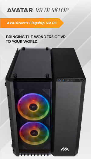 The Avatar VR PC is ready for virtual reality